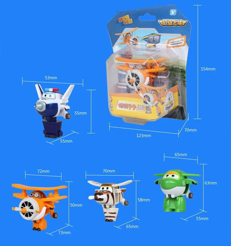 Оригинальная коробка, мини Супер Крылья, деформация, самолет, робот, игрушка, фигурки, Супер крыло, трансформация, игрушки для детей, подарки