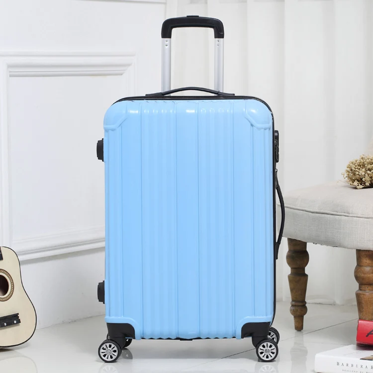 Новинка; Лидер продаж; чемодан, сумка для Для женщин путешествий вращающиеся колеса Чемодан на колесах 20 мм/22 мм/24 дюйма салон троллейбуса коробка модный мужской чемодан - Цвет: blue