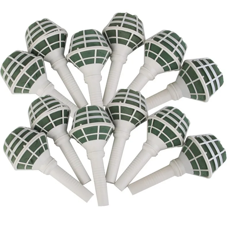 

12 Pieces Floral Foam Oasis Bouquet Posy Holder for Wedding Bridal Flower DIY
