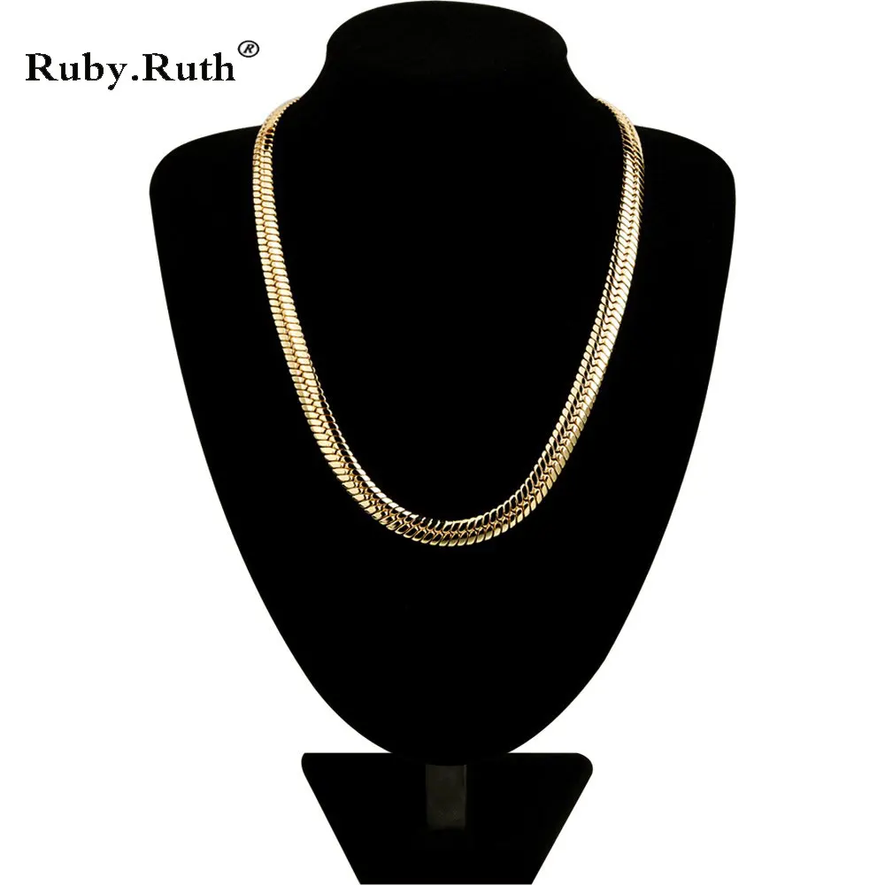 

Men Women Jewelry New Fashion Gold Color Jewelry Men Necklace Copper 55CM Long Men Necklace