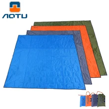 Походный брезентовый лист, водонепроницаемый коврик для пикника, многофункциональная палатка с кулиской, сумка для переноски для пикника, пешего туризма