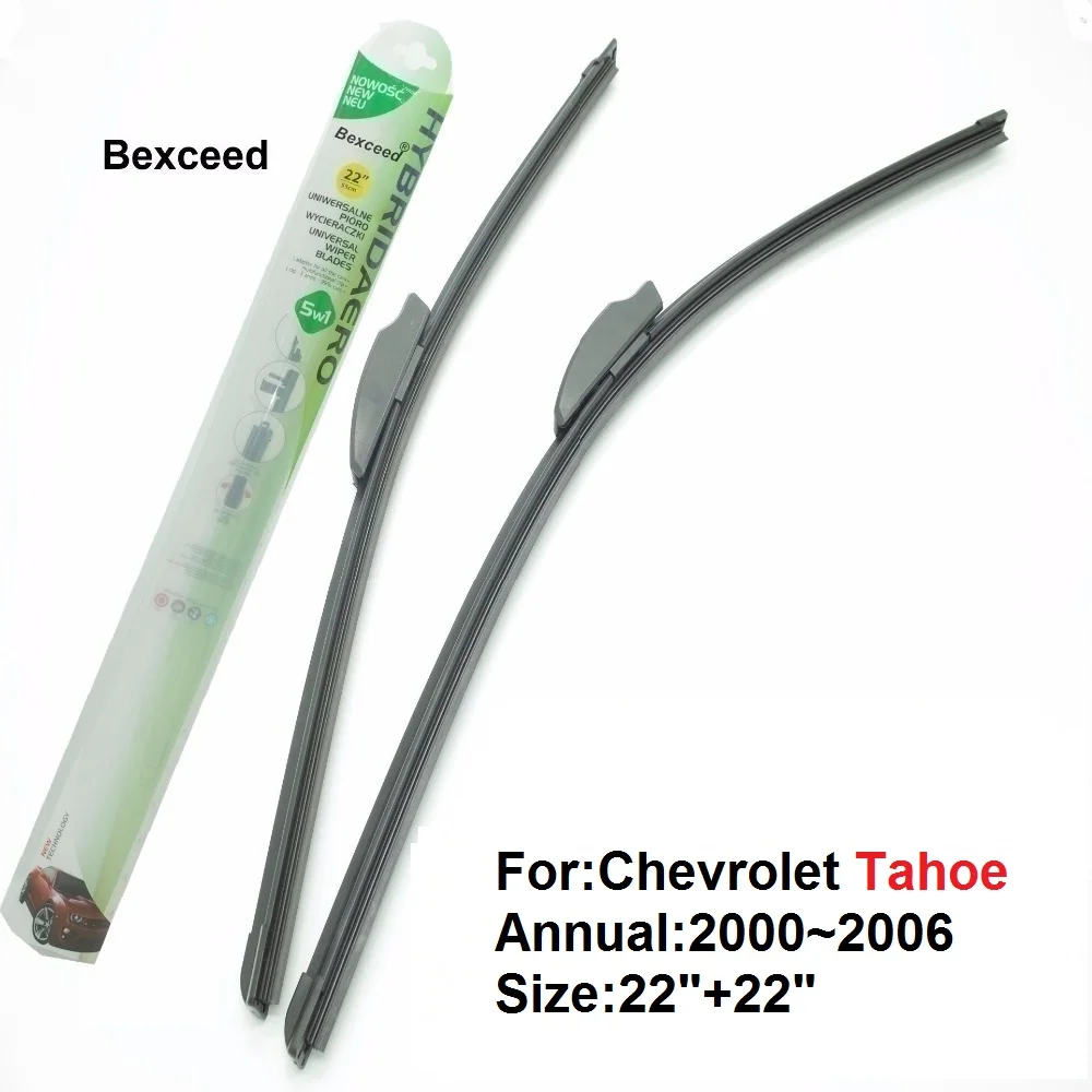 

For Chevrolet Tahoe 22"+22" High Quality Bexceed of Car Windshield Flat Rubber Wiper Blade 2000~2006