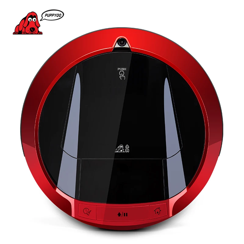 PUPPYOO Multifunctional Robotic Vacuum Cleaner Self-Charge Sweep Home Collector Suction LED Touch Screen Side Brushes V-M900R