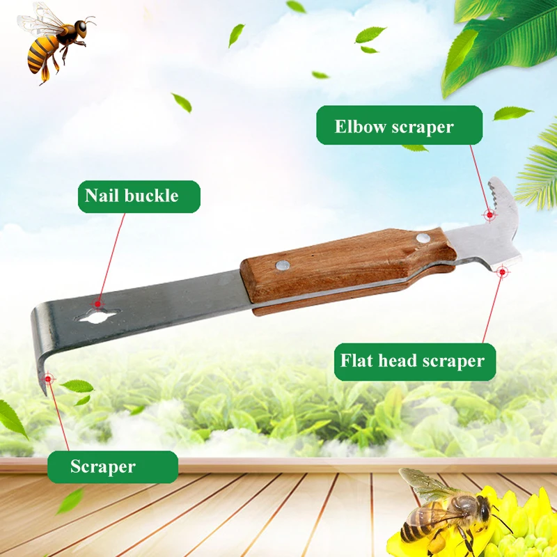 

1PCS beekeeping cut honey scraper cleaning Bee Take honey nectar collector Tools Cut Honey knife apicutura for bees