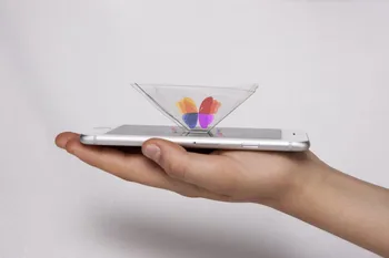 

2pcs Smartphone Pyramid Projector/3D Hologram Pyramid Display Projector for Smartphone, Universal for iOS, Android