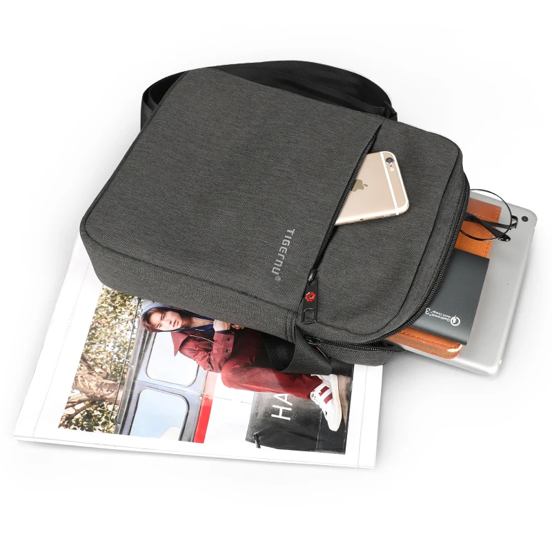 Bolsa de mensajero de marca Tigernu para hombre, bolsa de hombro impermeable de alta calidad para mujer, bolso de viaje de negocios, bandolera Bolsa de mensajero de marca Tigernu para hombre, bolsa de hombro impermeable de alta calidad para mujer, bolso de viaje de negocios, bandolera