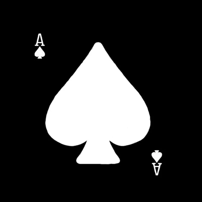 YJZT 11 2*12 5 см мультяшный для покера это Ace Of Spades автомобильная наклейка