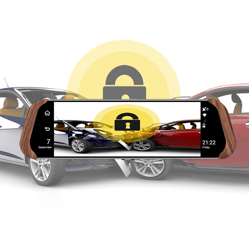 Автомобильный видеорегистратор с 10 дюймовым экраном 4G Android ADAS GPS Bluetooth Wi Fi FHD 1080P