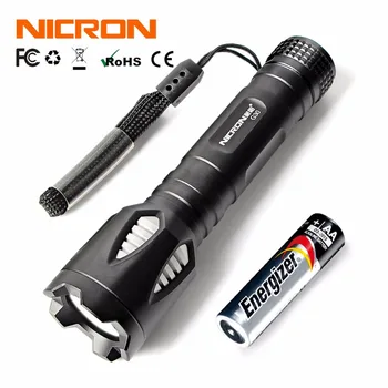 

NICRON 1W Portable Mini Flashlight Aluminum Pocket High-quality LED Torch torch for AA Waterproof 3 Modes LED Torch 65 LM G30