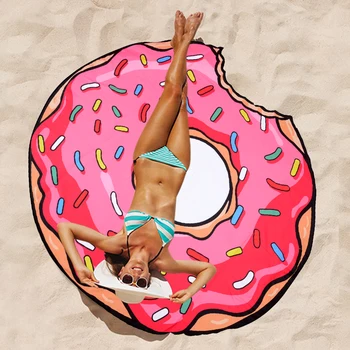 

Oversized Donut Beach Towel Tropical Round Travel Super Light Dry Bath Towel Sports Suction Towel Indian Swimming Towel B6T