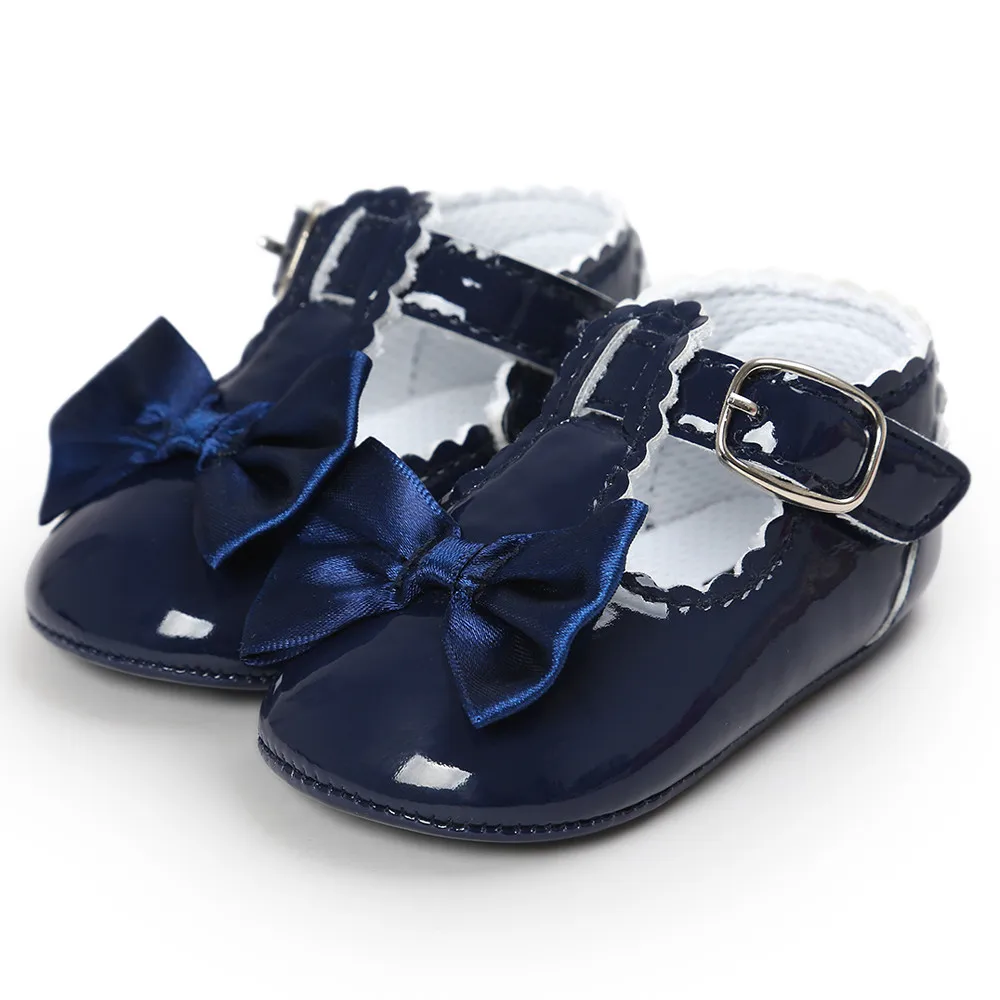 

Baby Girl Shoes Solid Color Bowknot Princess Soft Sole Shoes Toddler Sneakers Casual walker Shoes #xqx
