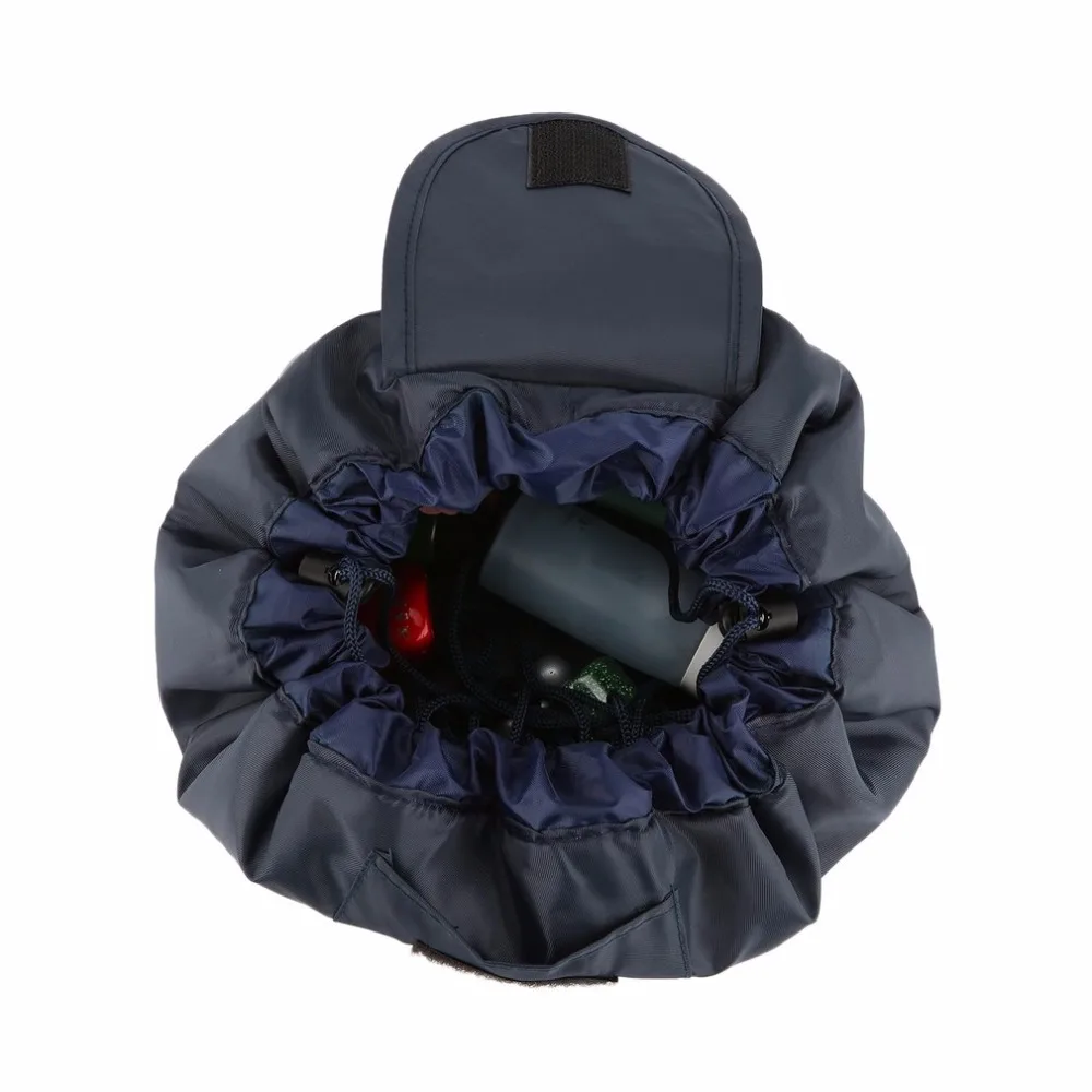 

Korean Fashion Waterproof Large Capacity Quick Drawstring Makeup Jewelry Storage Bag Women Travel Makeup Toiletry Tool Kit