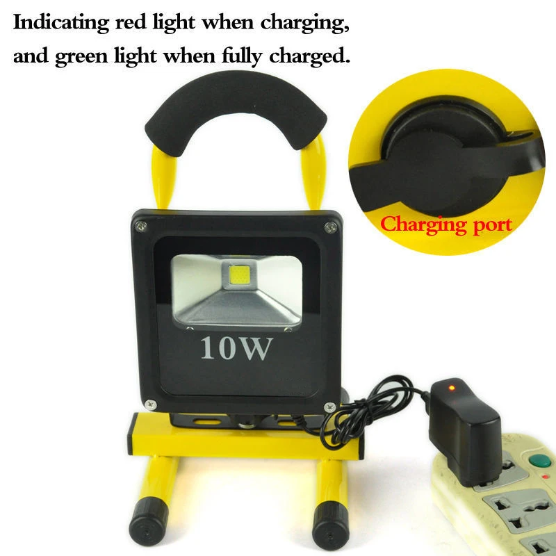 Ultrathin Refletor Led Floodlight 10W 20W Waterproof IP65 Rechargeable Portable Led Spotlight 85-265V Outdoor Camping Lighting   (2)