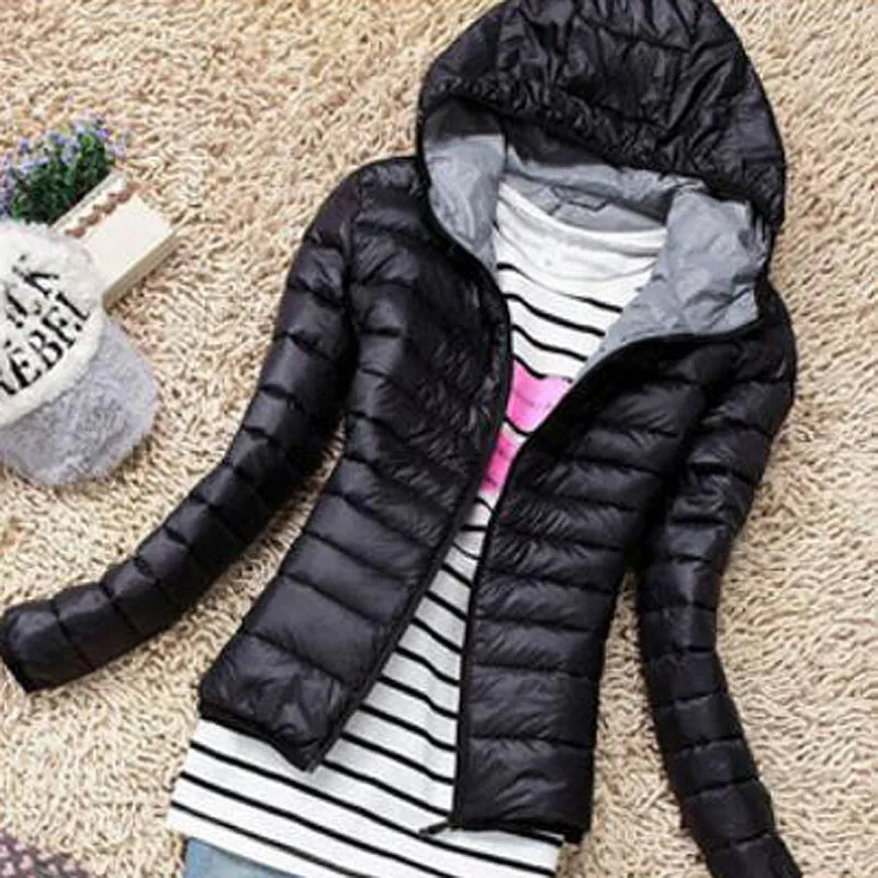 2017 Nova Moda Outono Inverno Casaco de Algodão Acolchoado Fino Parka Quente Mulheres Casuais Jaqueta Outwear Roupas Femininas