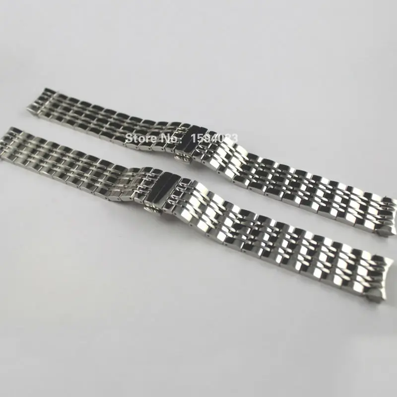 19mm T085410A T085407A New Watch Parts Male Solid Stainless steel bracelet strap WatchBands For T085