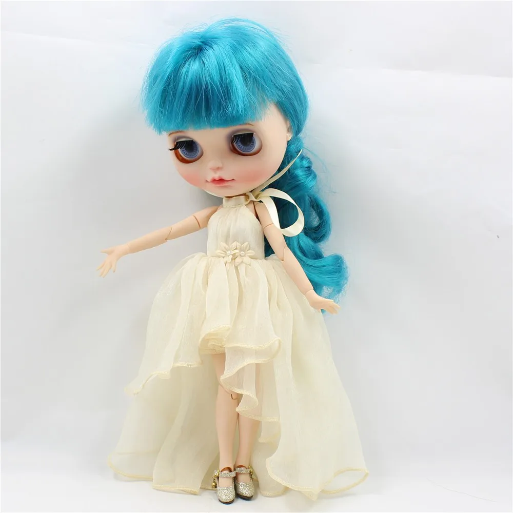 Neo Blythe Doll Chiffon Dress with Flower 12