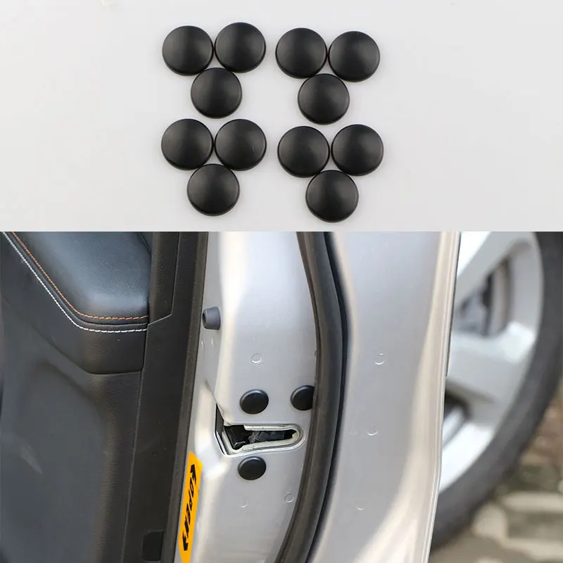 

Carmilla 12pcs Car Door Lock Screw Protector Cover for Toyota Camry Highlander RAV4 Crown Reiz Corolla Vios Yaris L C-hr CHR