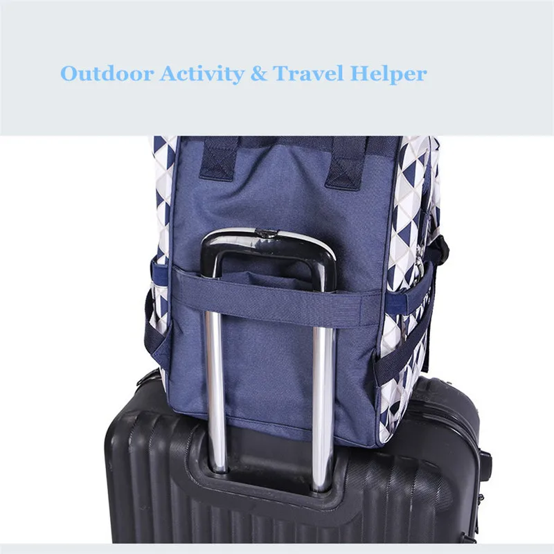 2018 Spring Geometric Pattern Three-Dimensional Diaper Bags Beatiful Female Travel Storage Bag Strap Soft Handle Backpack11