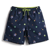 Мужские пляжные шорты бермуды в повседневном стиле мужские купальники новые модные быстросохнущие с сетчатой подкладкой