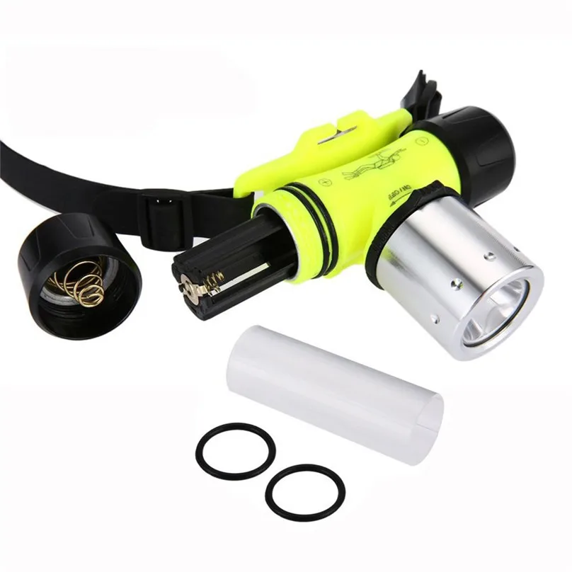 T6 LED Head Light Waterproof Diving Swimming Fishing Headlamp Underwater Bike light Headlight outdoor tools Diving #2j08 (9)