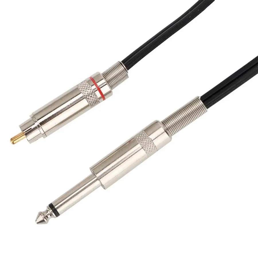 Аксессуары для татуировки 2 цвета 1,8 м Мягкие силиконовые татуировки RCA разъем переходные шнуры для тату-машин - Цвет: Черный