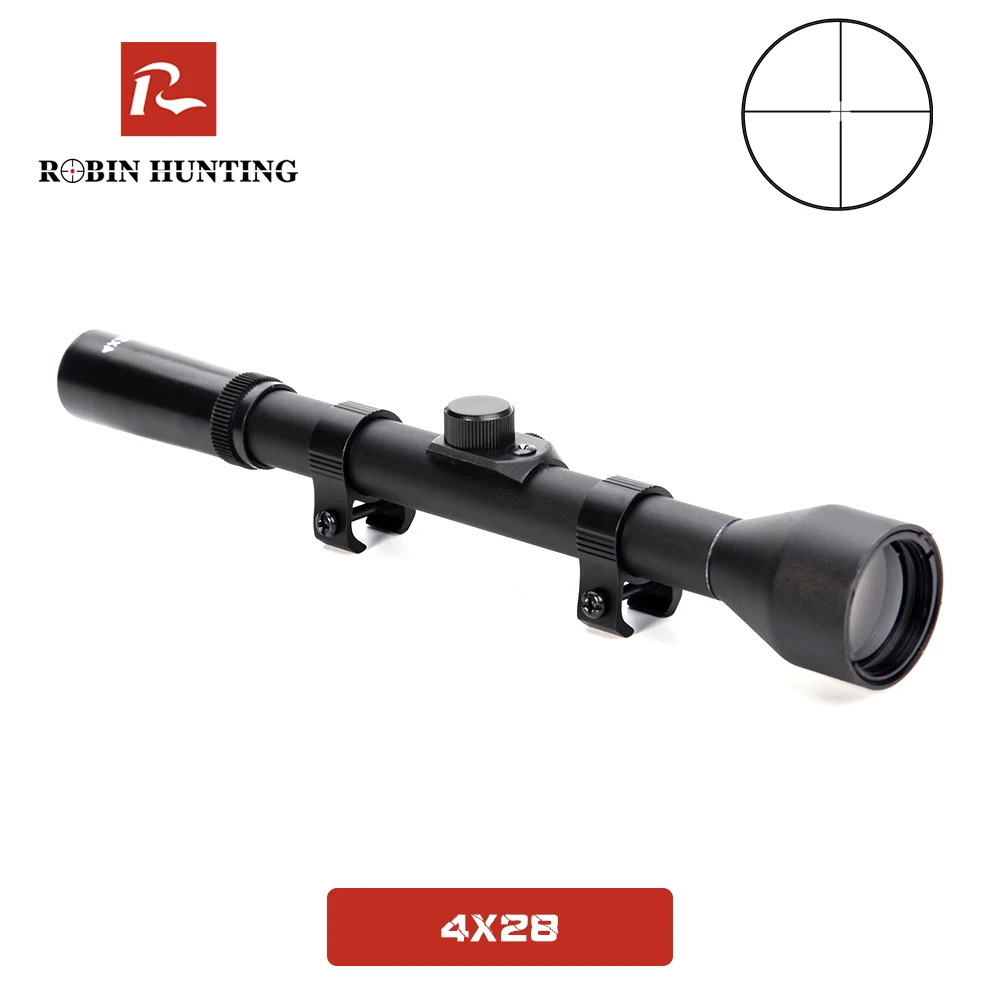 

4x28 Tratical Game Scopes Hunting Optical Sight Rifle Scope Fits 11MM/20MM Rail Mount For Airsoft Air Gun Outdoor Hunt Scope
