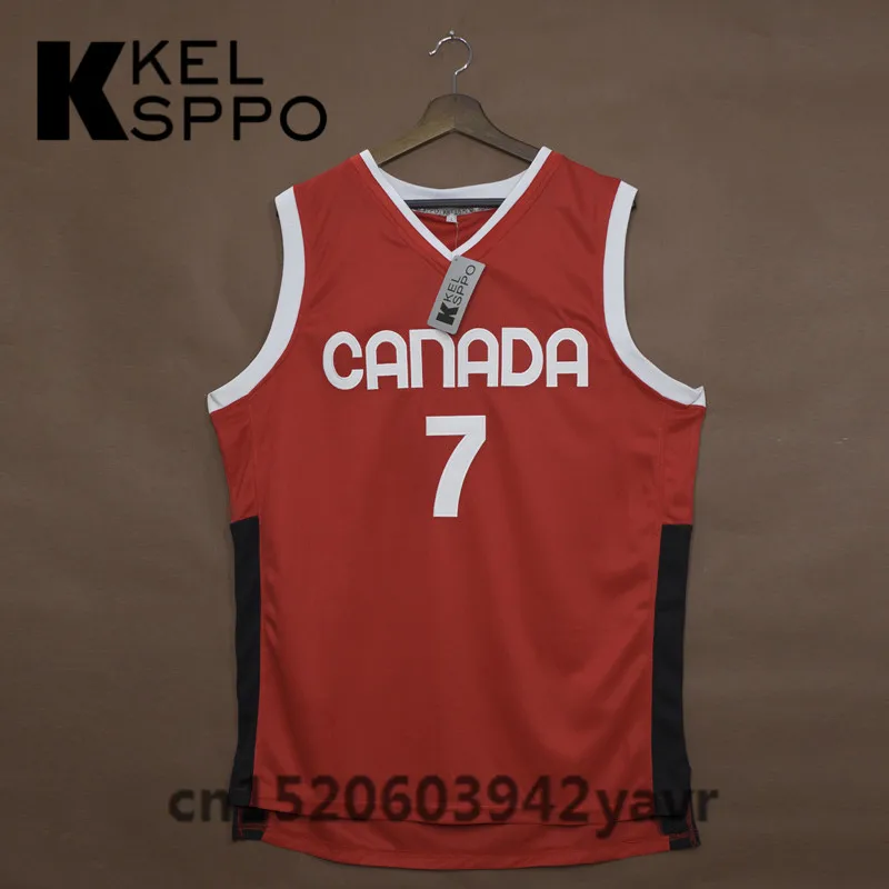 Custom Adult Throwback Basketball Jerseys 7 Steve Nash Team Canada Embroidered Basketball