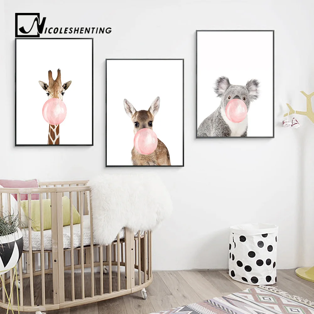 Giraffe Zebra Animal Posters 2