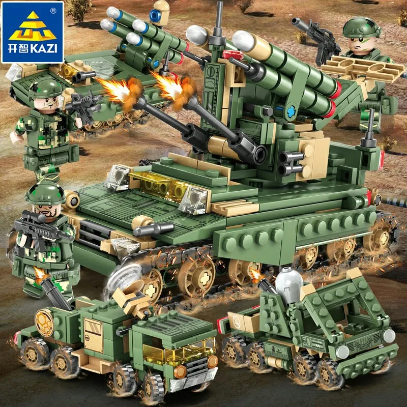 

Large Tank IV Tank 4IN1 Building Blocks Military Army Toys Boys Designer Toy Brick Builders Set Technology Construction