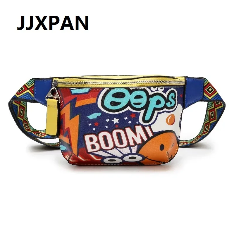 Hip hop Bag For Women 2019 New Graffiti Printed Shoulder Bags Cartoon