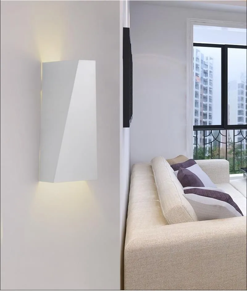 10 Вт современный светодиодный настенный светильник с двумя головками, геометрический прикроватный настенный светильник, светильник для гостиной, настенный светильник для коридора, настенный светильник BRIGHTINWD
