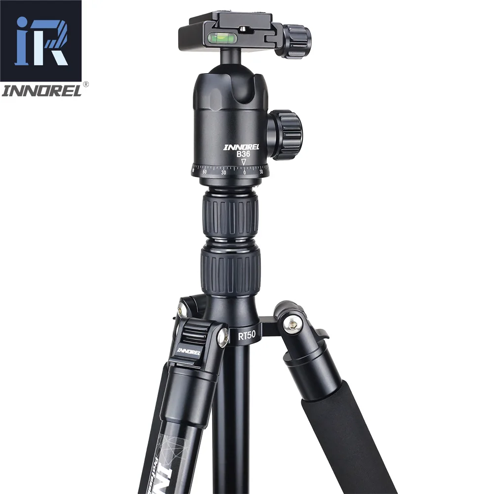 RT50 Professional Photographic Travel Compact Aluminum Tripod Monopod tripe Panoramic Ball Head for