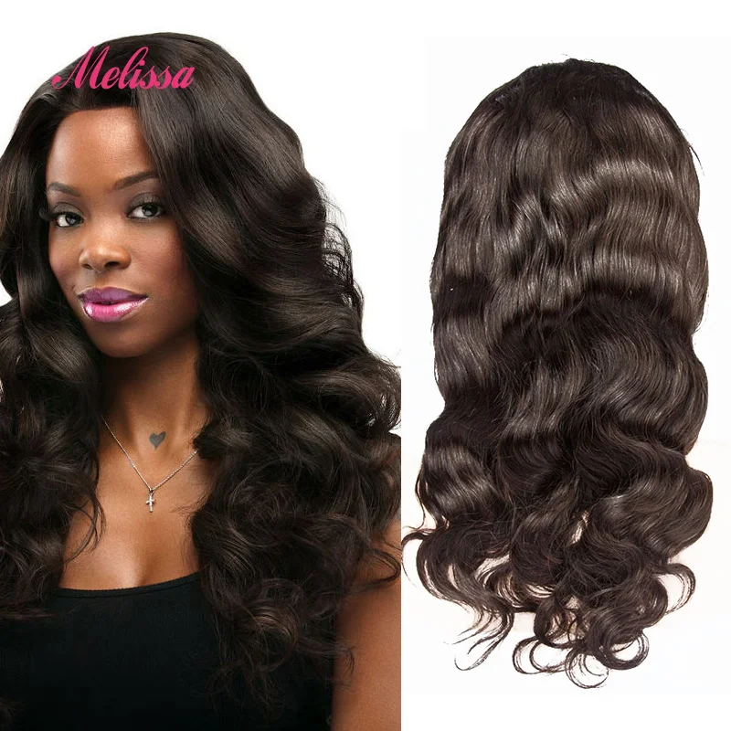 7A Grade Brazilian Virgin Hair Body Wave Full Lace Human Hair Wigs For