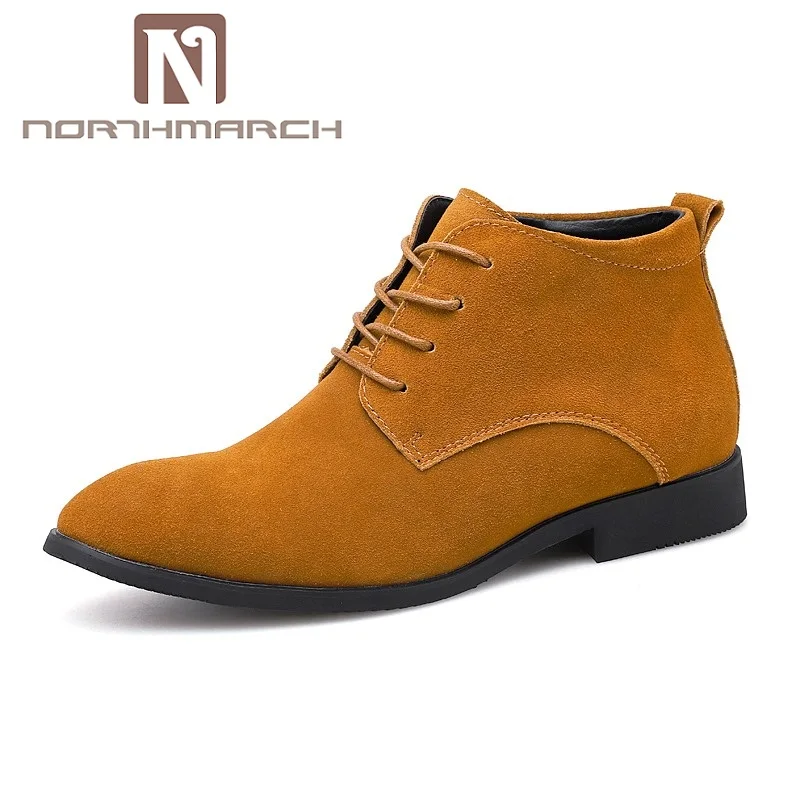

NORTHMARCH New Arrival Chelsea Ankle Boots Comfortable Genuine Leather Men Boots Fashion Pointed Toe Winter Boot Male Schoenen