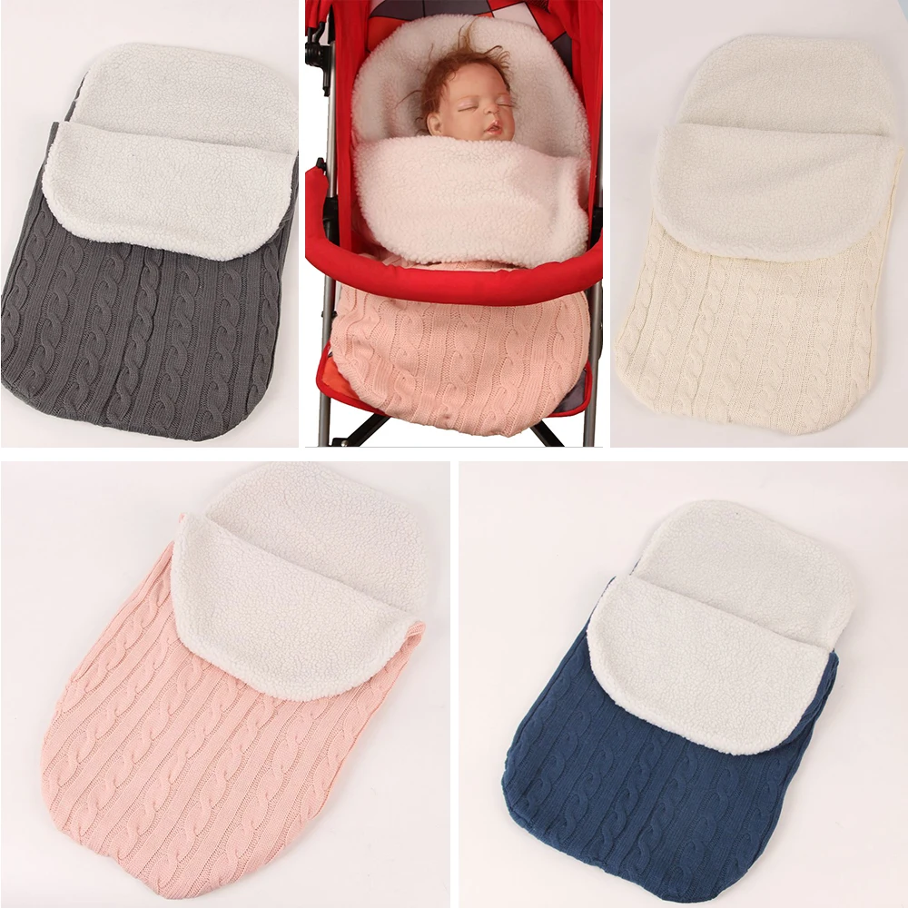 

Envelope For Newborns Infant Girls Boys Baby Sleeping Bag Cocoon Knit Baby Nest Swaddle Wrap Blankets Sleeping Bag For Stroller
