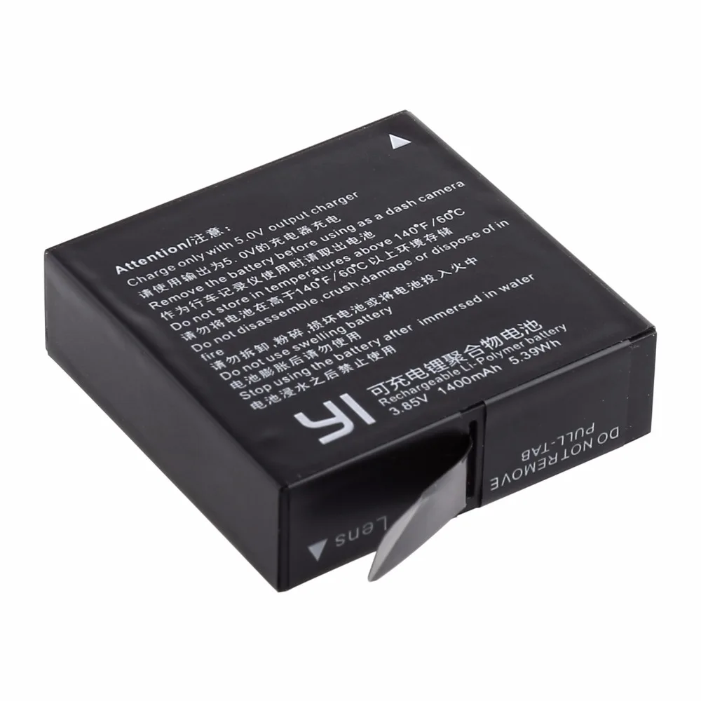 2 шт. AZ16-1 Аккумулятор для Xiaomi YI lite 4K 4K++ lcd USB двойное зарядное устройство для Xiaoyi Action camera II 1400mAh 3,85 V батарея