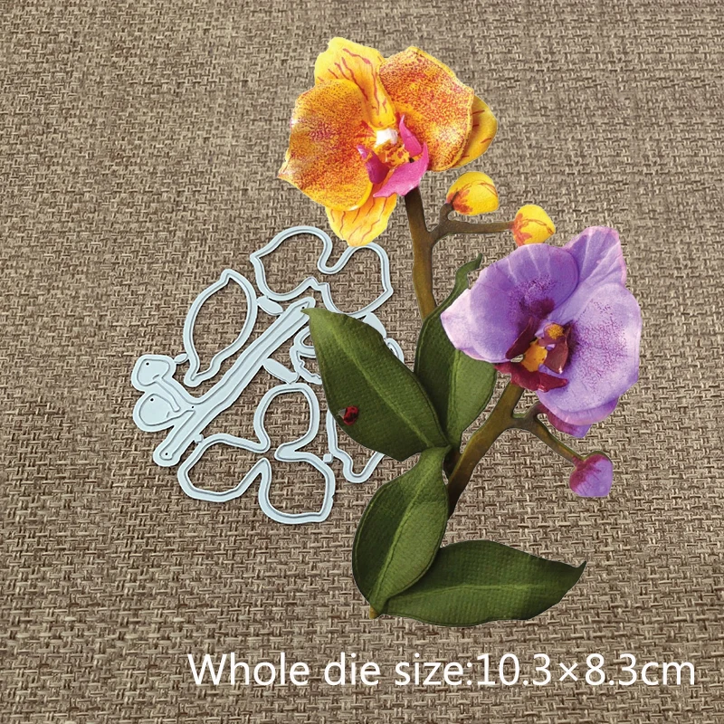 

New Design Craft Metal Cutting Dies new flower Butterfly orchid Scrapbooking Album DIY Paper Card Craft Embossing Die Cuts