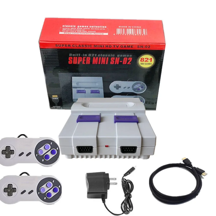 

Dropshipping HDMI Output Mini TV Handheld Retro Video Game Console with Classic 821 games Built-in for 4K TV PAL & NTSC Brazil