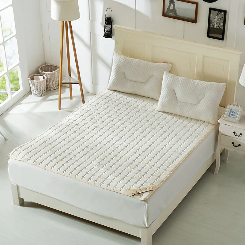 New Style Fashion Plaid White Folding Mattress Single Or Double Guesthouse Hotels Mattress