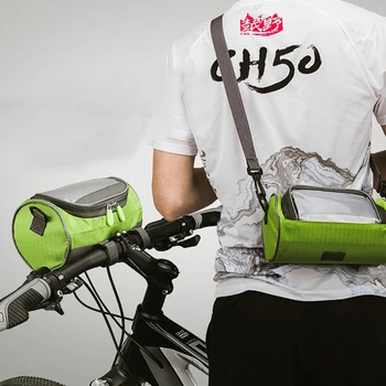 

New Universal Waterproof Bike Handlebar Bag With Touch Screen Phone Bag Multifunction Bicycle Bags Crossbody Bag suporte celular