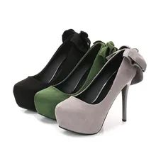 New Women Pumps Shoes Flock Bow Round Toe Slip-On 12cm Thin High Heels Platform Shallow Solid Sexy Club Lady Party Female Shoes цена New Women Pumps Shoes Flock Bow Round Toe Slip-On 12cm Thin High Heels Platform Shallow Solid Sexy Club Lady Party Female Shoes цены онлайн