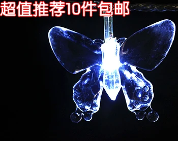 

Led lights string light flasher lamp decoration lamp lawn lamp garden lights led light snow 10 meters 80 led butterfly