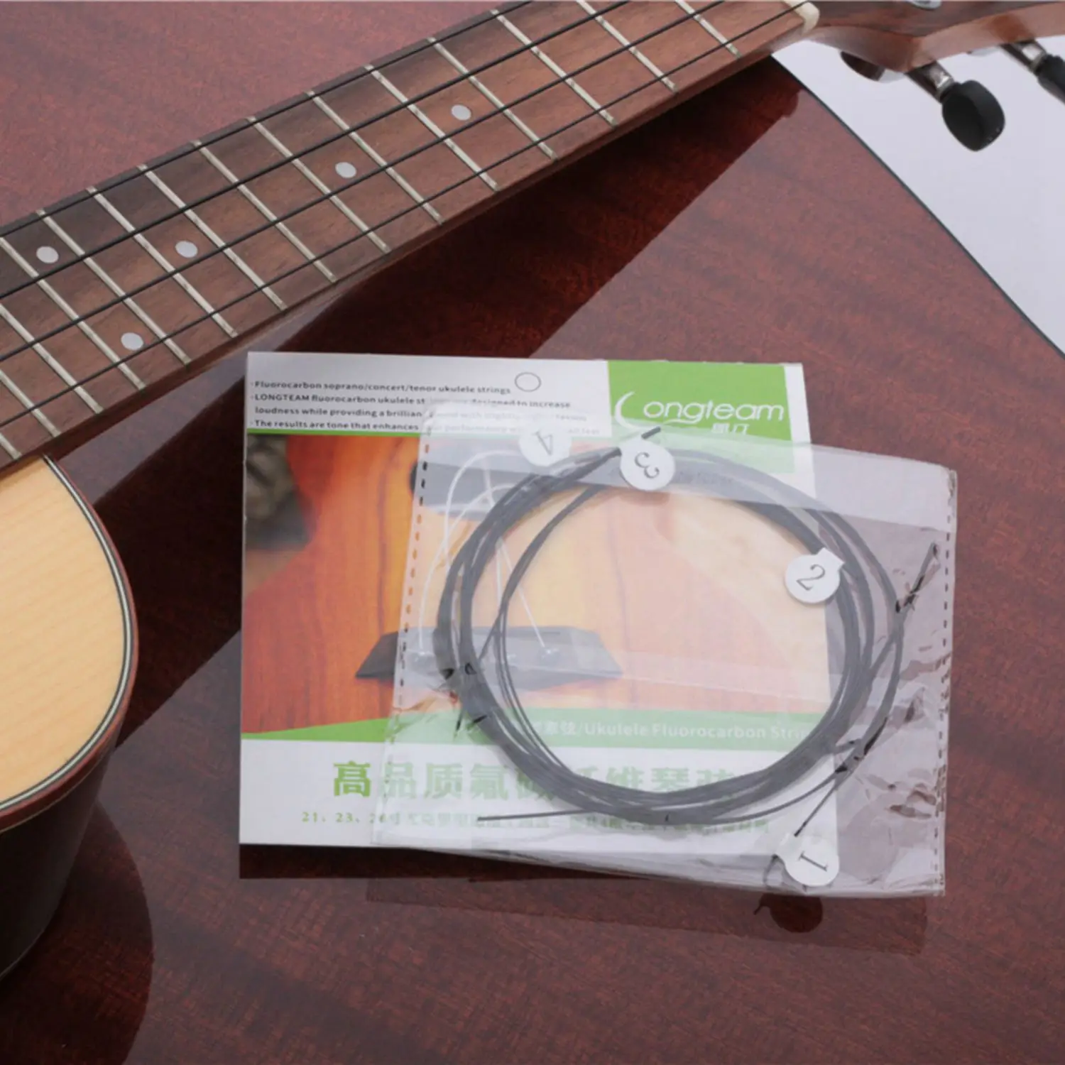 

MMFC-Longteam Ukulele Carbon Strings Fluorocarbon Fiber Strings for 21/ 23/ 26 Inches of Guitar Ukulele Part