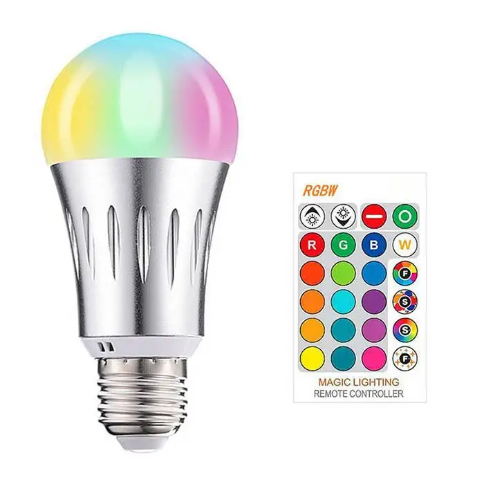 Светодиодный 10 W лампы RGB Красочные Dimmable Multi-function-20 ~ + 40C огни на дистанционном управлении более 30000 H Kit 130g