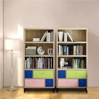 

Bookcase Living Room Furniture Home Furniture kids Bookshelf wood Storage Cabinet display book stand modern 76.5*29.5*159 cm