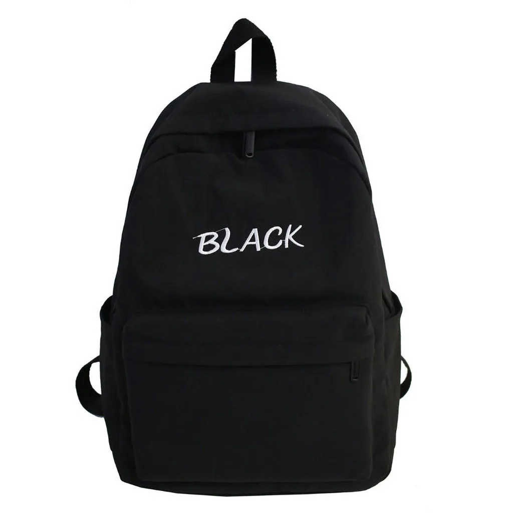 

Travel Backpack Nylon Large Capacity Waterproof Letter Print Knapsack Men And Women Casual Leisure Portable Lightweight Bolsos