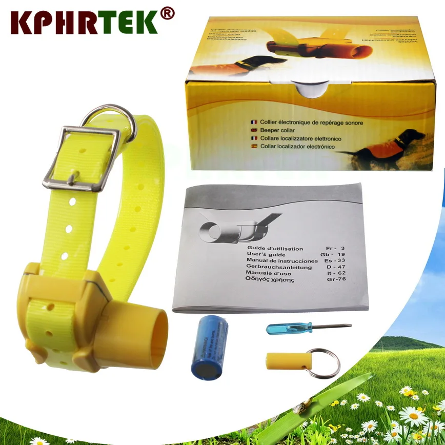 

Waterproof Dog Beeper 8 Sounds Built-in Beeper D-100 Collar Training Hunting Kit 15-27g300