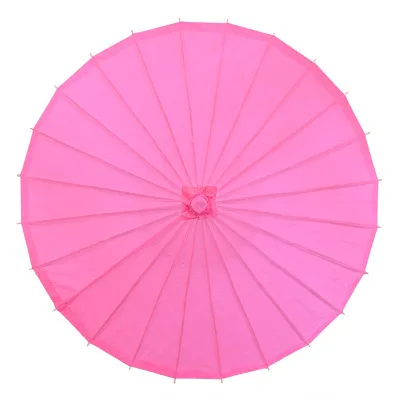 20 шт свадебные зонтики Бумага зонтик от солнца зонтиками аксессуары ручной работы 33 ''Диаметр однотонная бумага зонтик китайский Straig