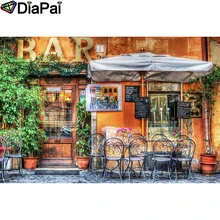 DIAPAI Алмазная картина "Текст дом вид" вышивка крестом на заказ фото алмаз, вышивка квадратными круглыми настенный Декор для дома A25365