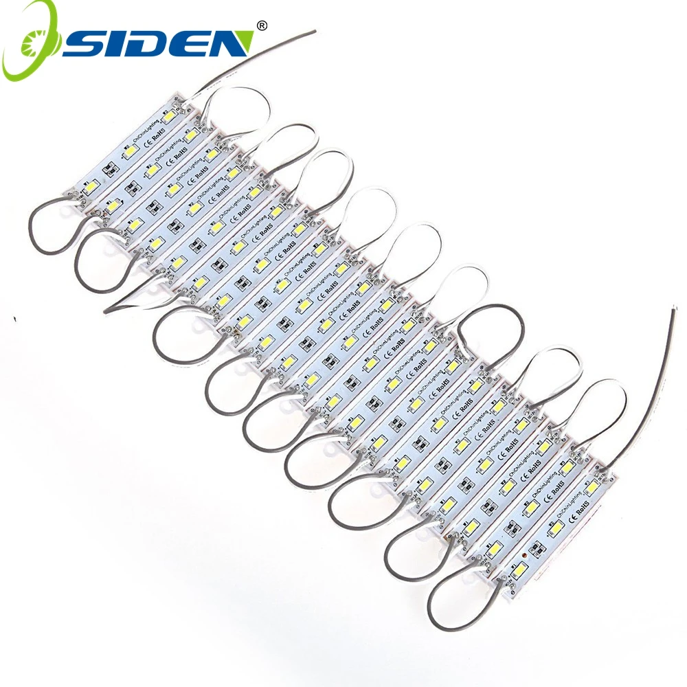 OSIDEN 1000PCS DC12V SMD 5730 3LEDs LED Modules IP65 Waterproof Light Lamp 5730 Whit/Green/Blue High Quality Advertising Light